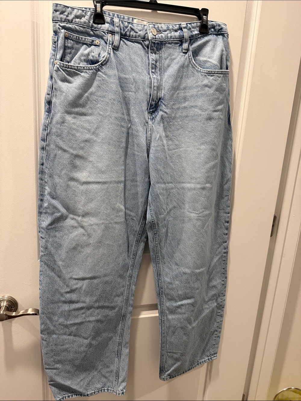 Frame Denim Light Blue Wide Leg Jeans